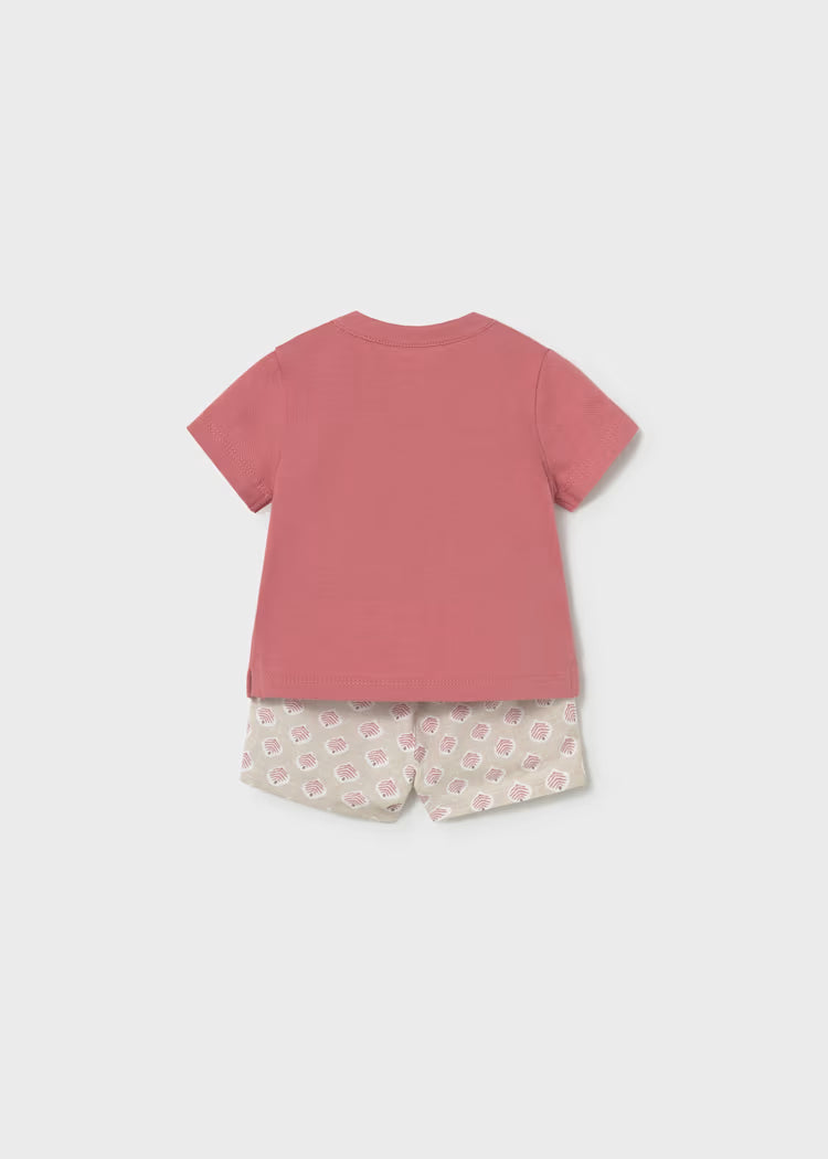 MAYORAL : Newborn Boy Printed Shorts and Polo Set