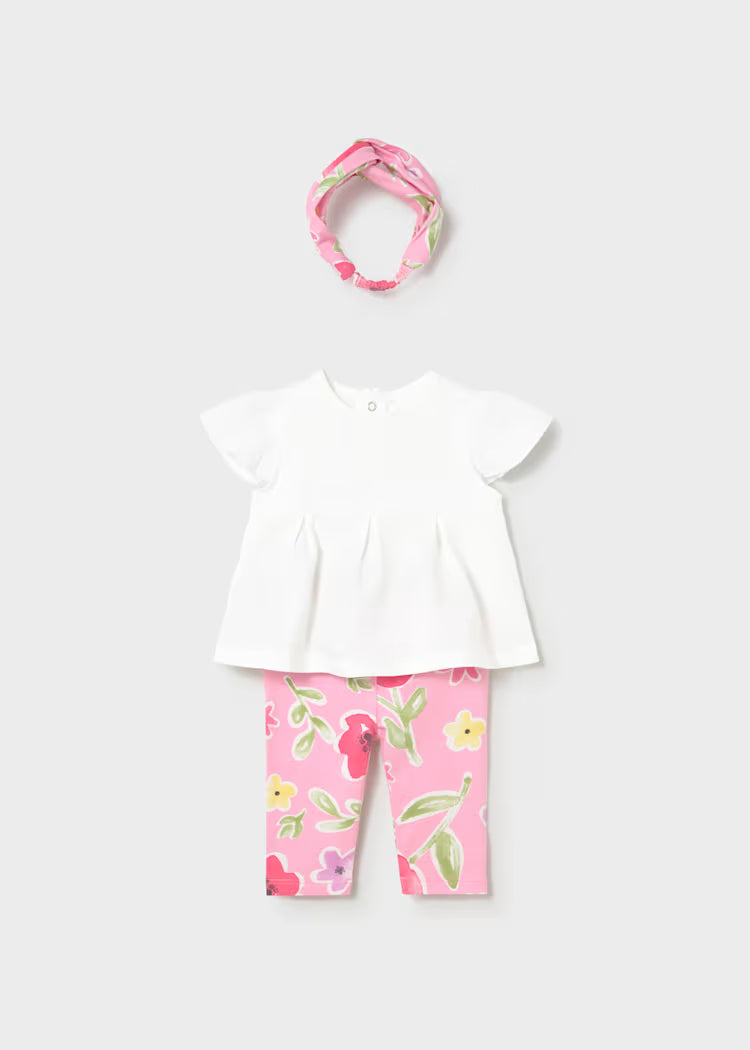 Mayoral: Newborn Girl 3-Piece Printed Set