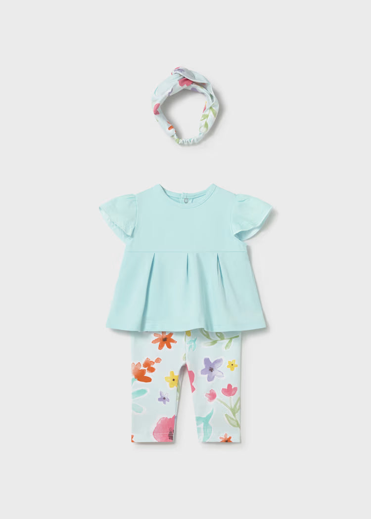 Mayoral: Newborn Girl 3-Piece Printed Set