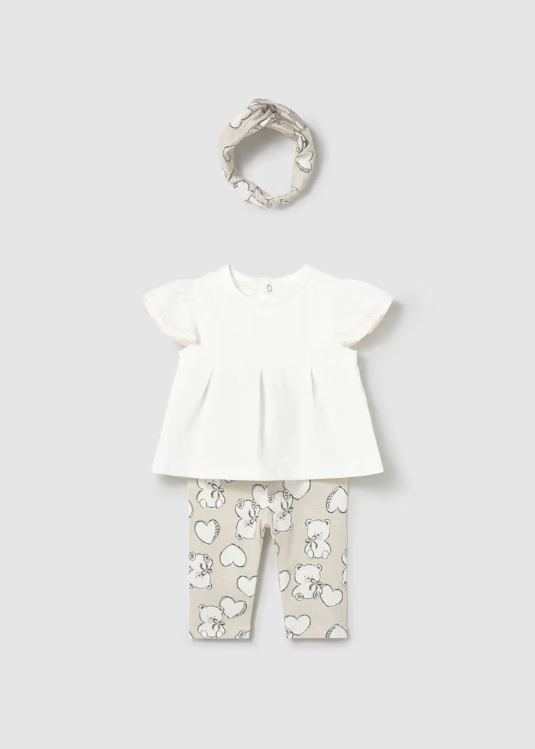 Mayoral: Newborn Girl 3-Piece Printed Set