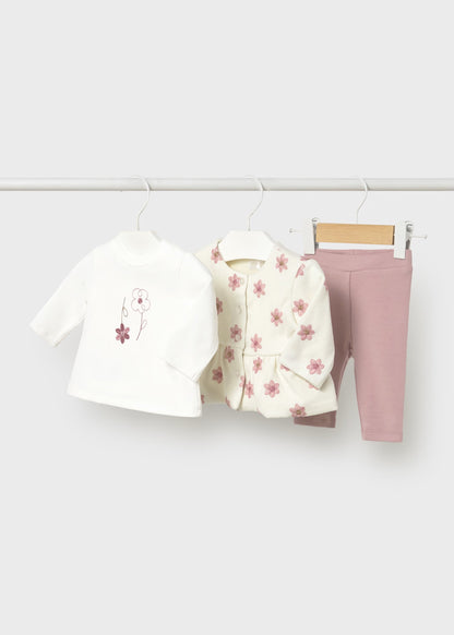 MAYORAL: NEWBORN GIRL 3-PIECE SET