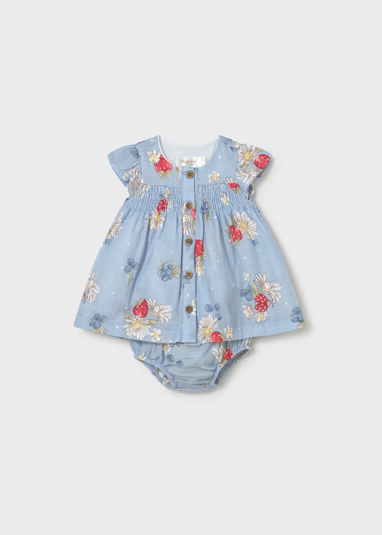 MAYORAL : Newborn Girl Chiffon Dress