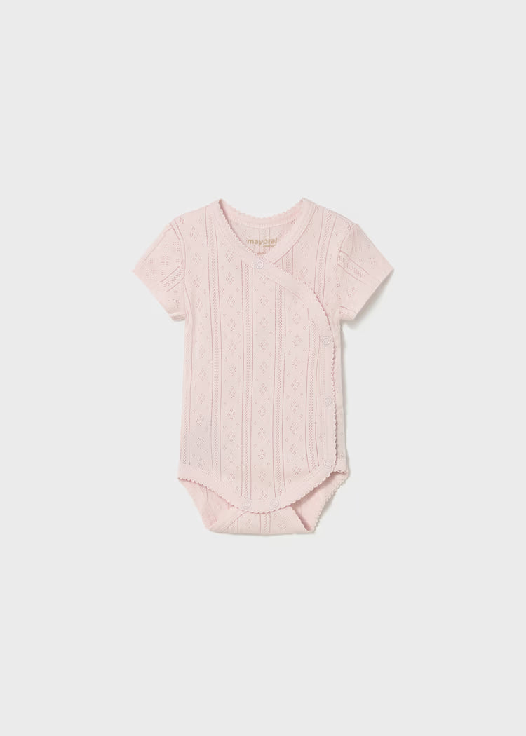 MAYORAL : Newborn Girl Openwork Bodysuit