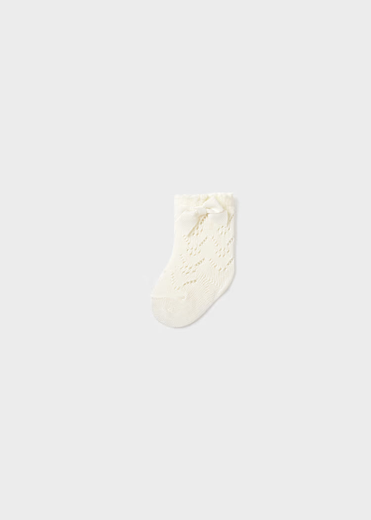 MAYORAL : Newborn Girl Openwork Socks