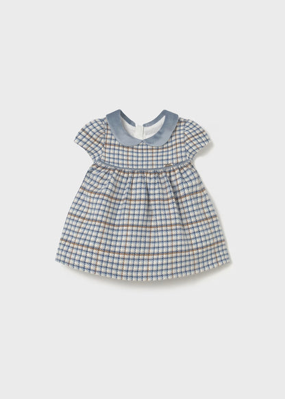 MAYORAL: NEWBORN GIRL PLAID DRESS