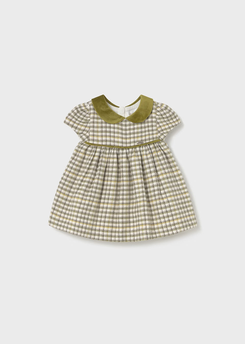 MAYORAL: NEWBORN GIRL PLAID DRESS