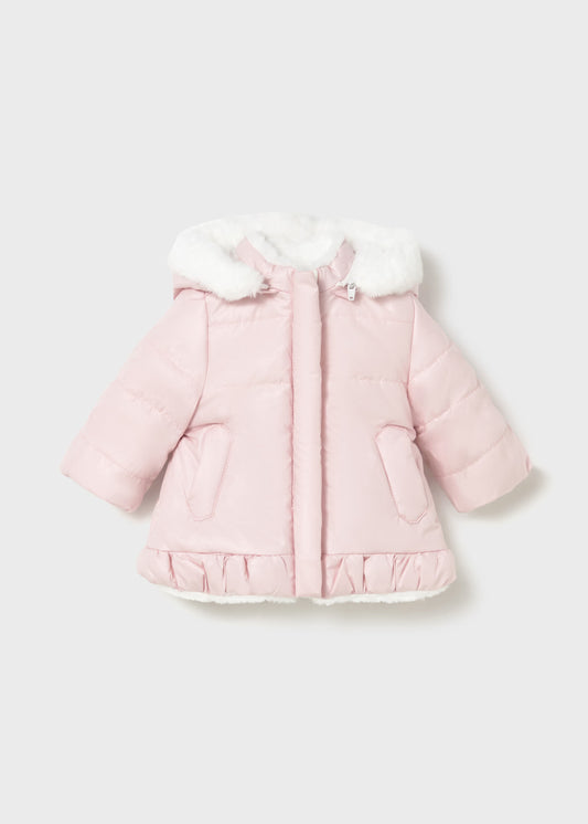 MAYORAL: NEWBORN GIRL REVERSIBLE COAT