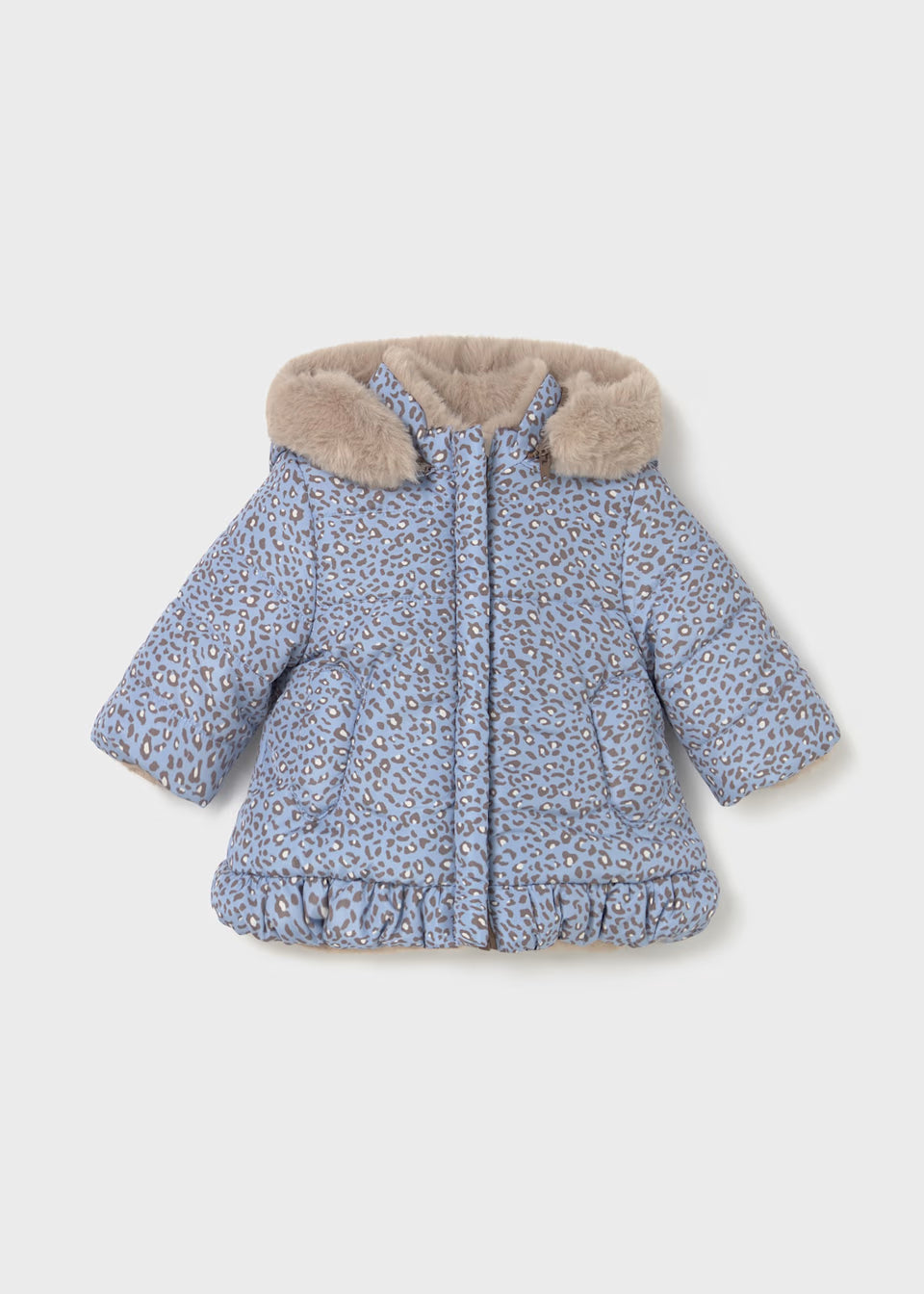 MAYORAL: NEWBORN GIRL REVERSIBLE COAT