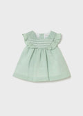 MAYORAL : Newborn Girl Smocked Dress