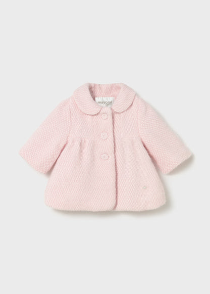 MAYORAL: NEWBORN GIRL TERRY CLOTH COAT