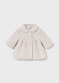 MAYORAL: NEWBORN GIRL TERRY CLOTH COAT