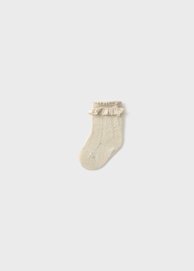 Mayoral : Newborn Openwork Socks