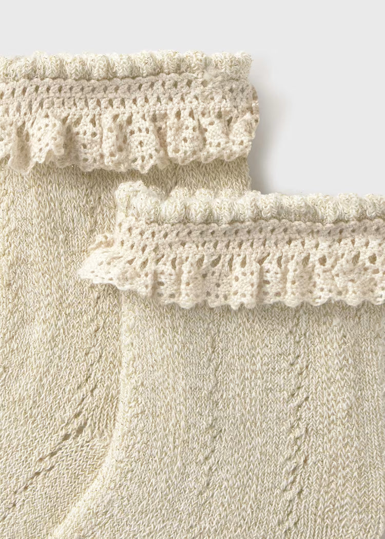 Mayoral : Newborn Openwork Socks