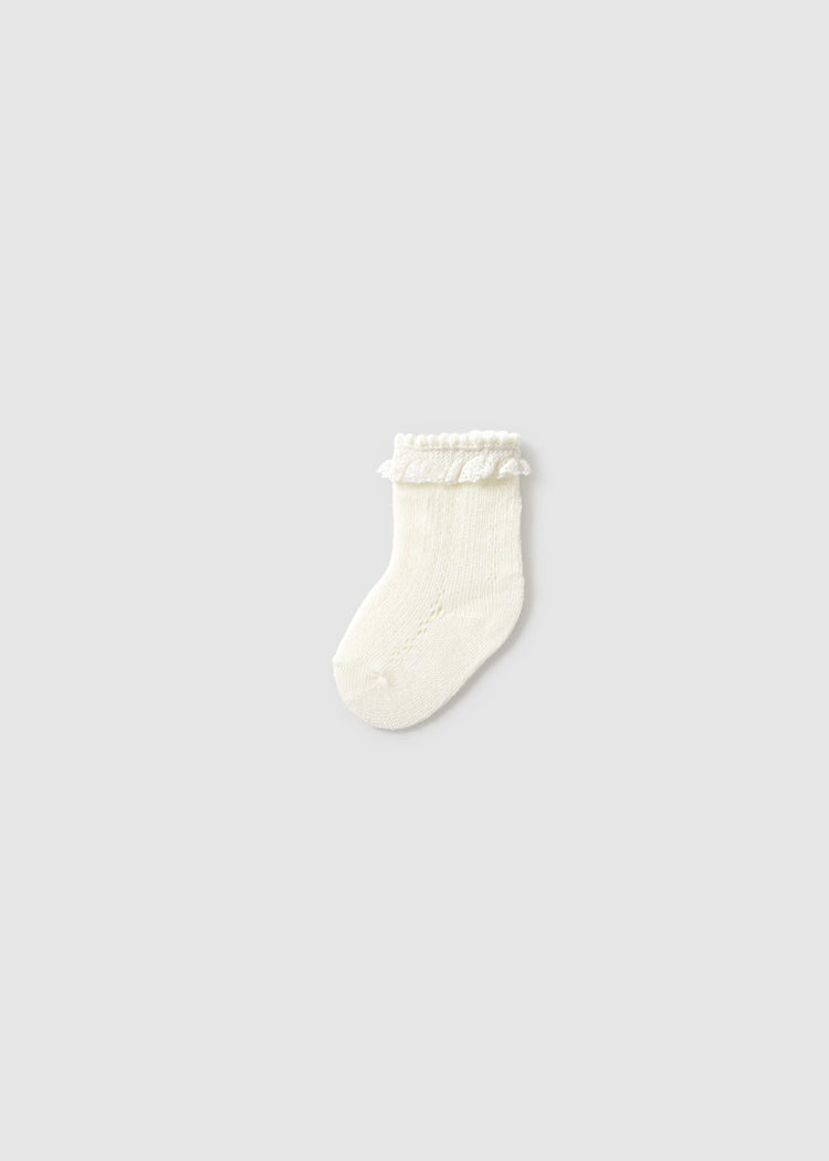 Mayoral : Newborn Openwork Socks