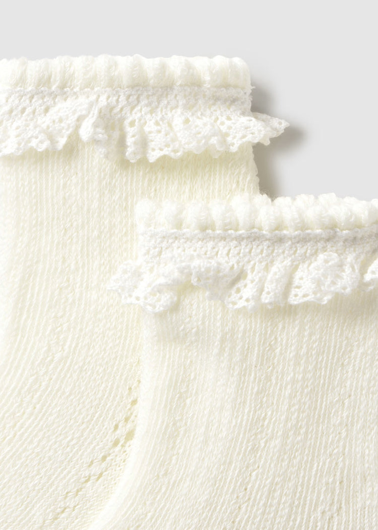 Mayoral : Newborn Openwork Socks