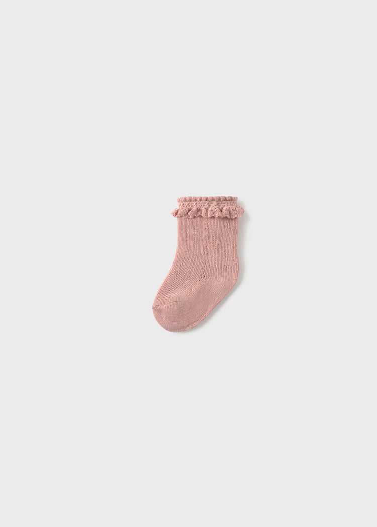 Mayoral : Newborn Openwork Socks