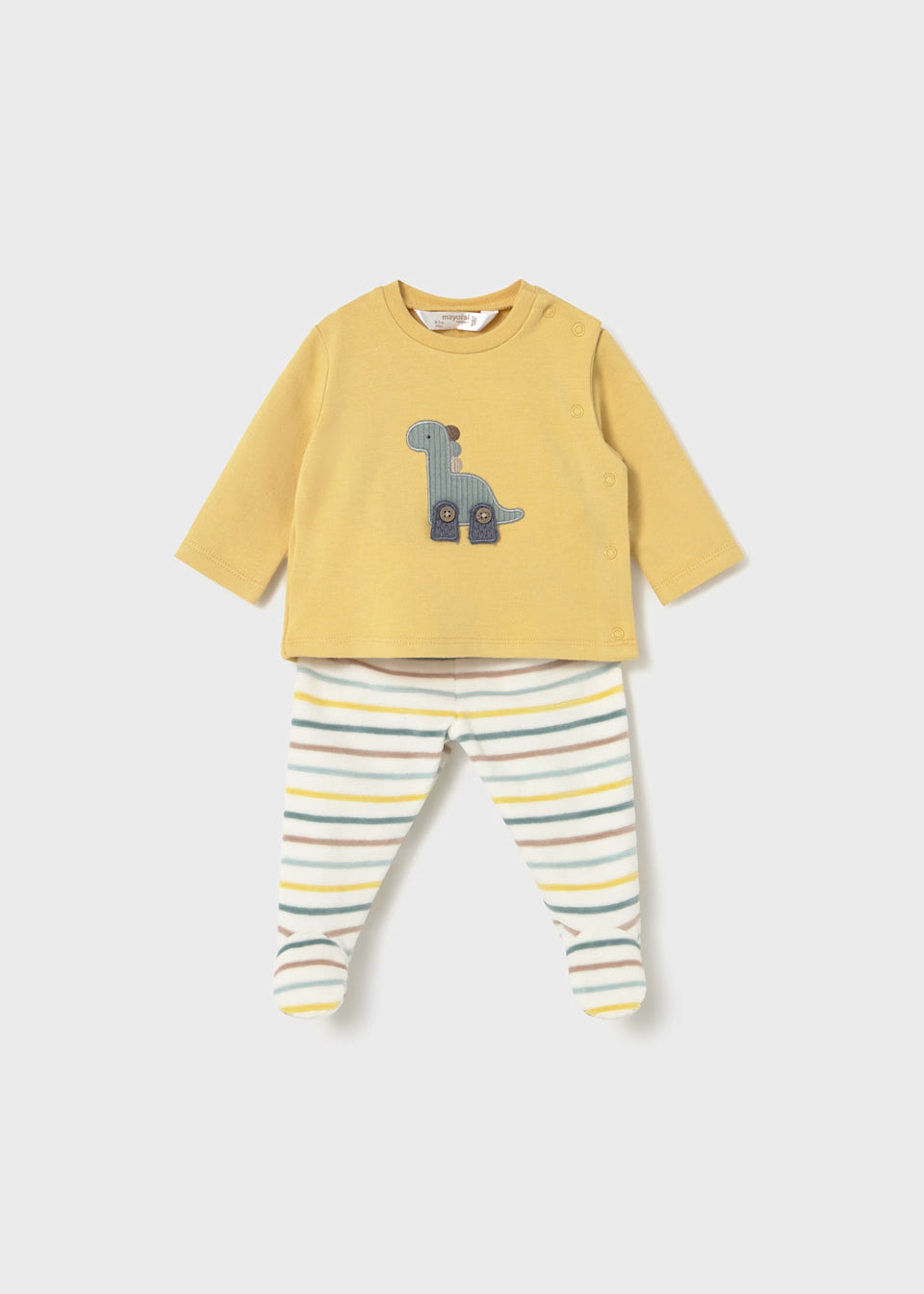 MAYORAL: NEWBORN PANTS AND SWEATSHIRT SET
