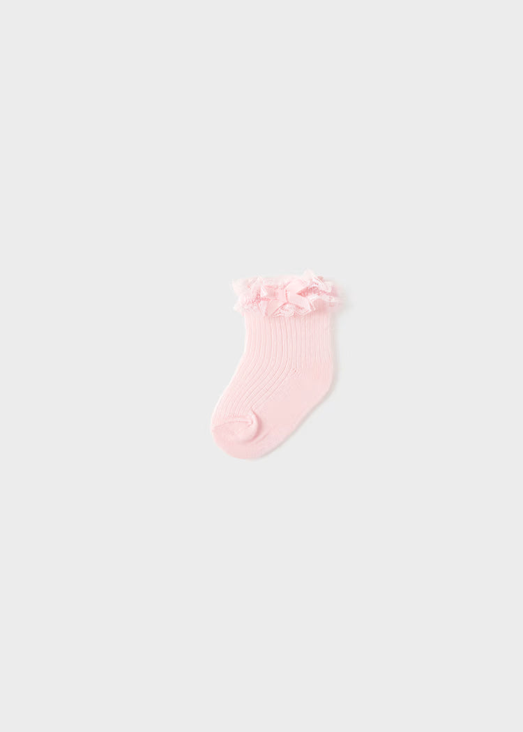 MAYORAL : Newborn Ruffled Socks