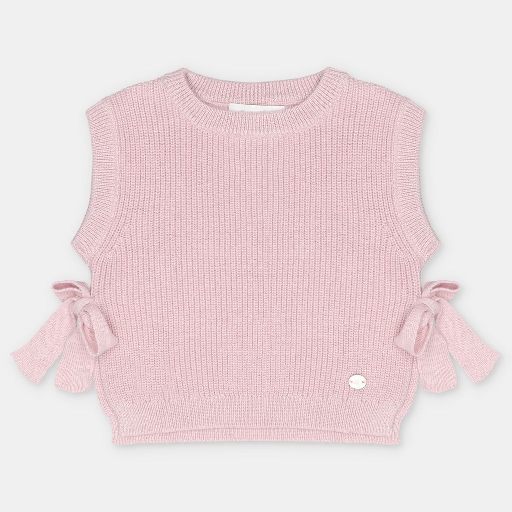 Martin Aranda : Vest in Sweater Knit Cotton Blend - Lena.