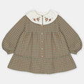 Martin Aranda : Dress w/Plaid in Woven Fabric