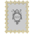 OLIVIA RIEGEL : Gold Pavé Clover 5X7