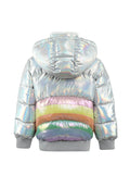 LOLA AND THE BOYS: HOLOGRAM RAINBOW PUFFER