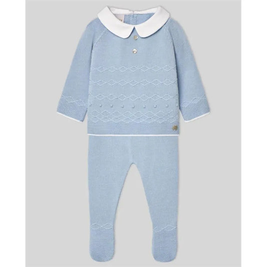 MARTIN ARANDA: BLUE KNIT SET
