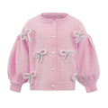 LOLA AND THE BOYS: PEARL BOW CARDIGAN