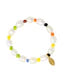 Pearl & Gold Beaded Stretch Bracelet