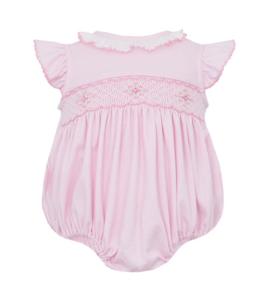 Pink Knit Bubble Romper
