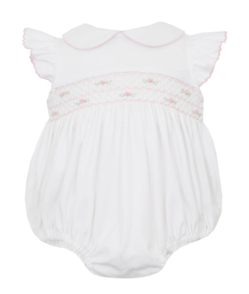 White Rose Bubble Romper