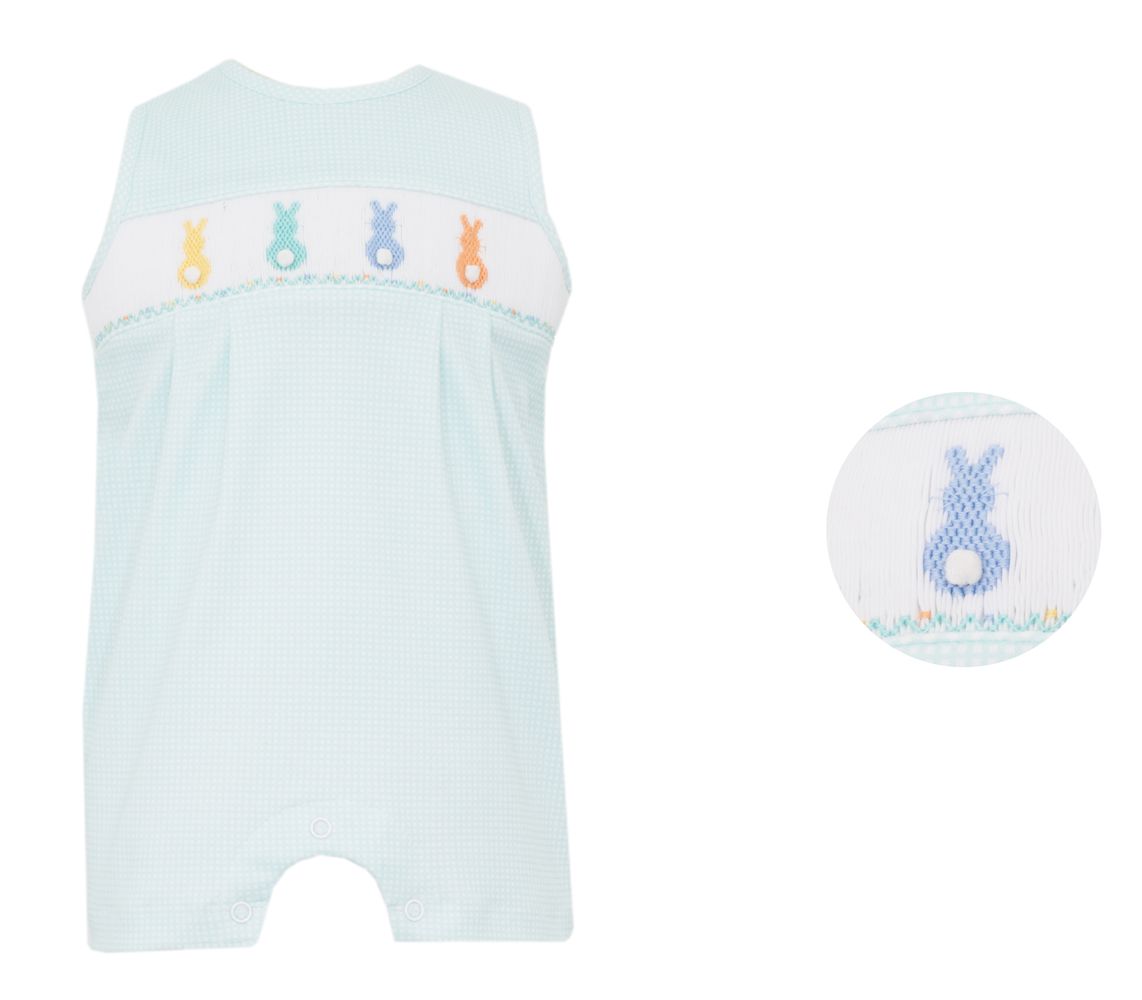 Mint Cotton Boy Romper