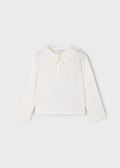 MAYORAL: WHITE SHIRT AND GREY PANT SET