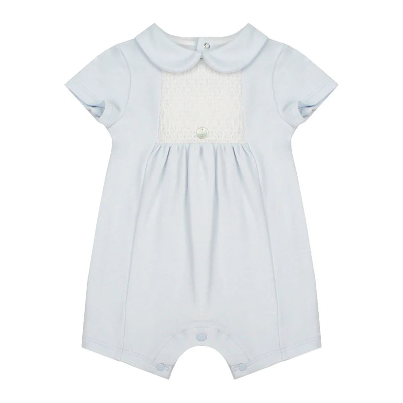 PAZ RODRIGUEZ: “INTERLOCK V25” Chalk Blue Romper