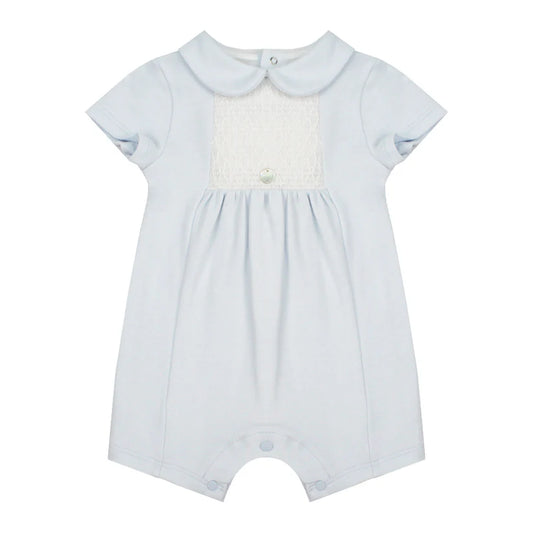 PAZ RODRIGUEZ: “INTERLOCK V25” Chalk Blue Romper