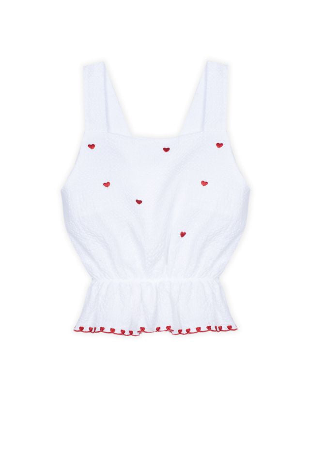 DK: White Heart Blouse