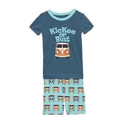 KICKEE : KICKEE OR BUST PRINT PAJAMA SET