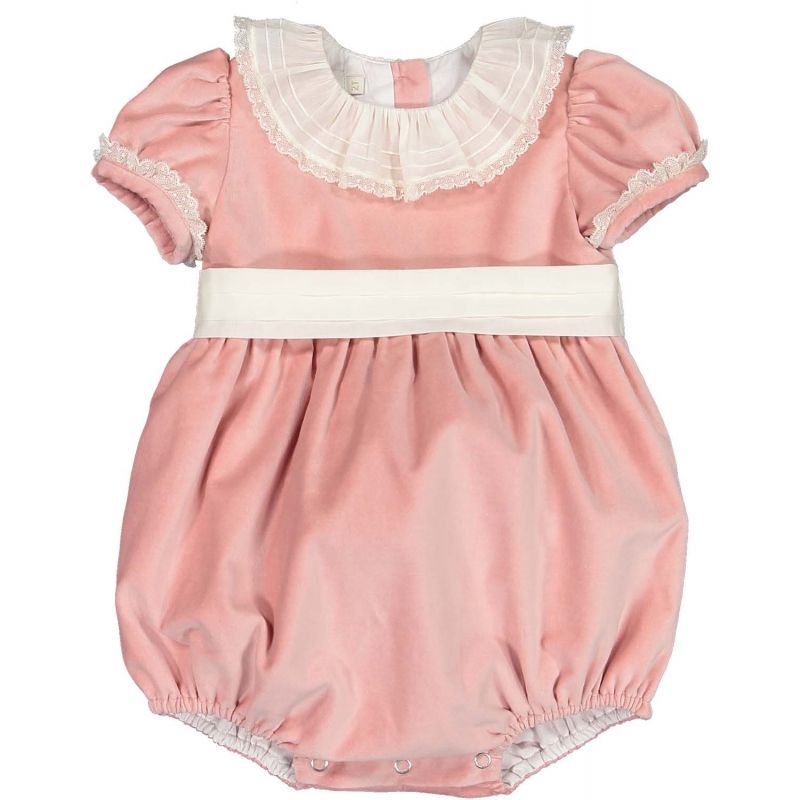 SAL&PIMENTA: Blush Velvet Romper