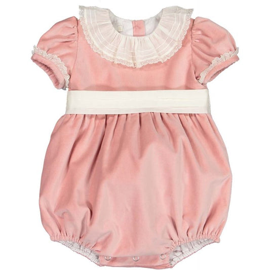 SAL&PIMENTA: Blush Velvet Romper