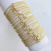 Briati Gold Letter Bracelet