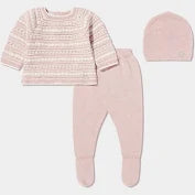 PAZ: SET KNIT NEWBORN SWEATER 3-PIECE