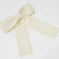 ELLISON + YOUNG: FRILLED AND TEXTURED DOUBLED BOW HAIR CLIP