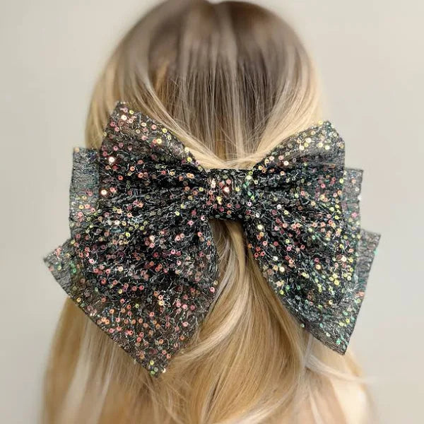 ELLISON + YOUNG: GIRLS SHIMMER LOVER BOW HAIR CLIP