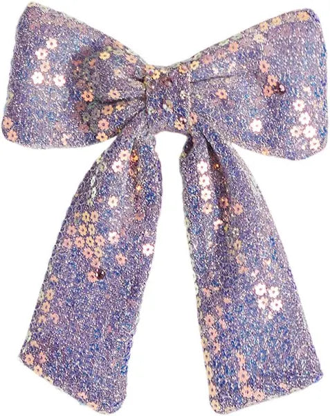 BARI LYNN: SHIMMER FLOWER BOW CLIP