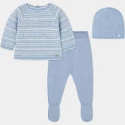 PAZ: SET KNIT NEWBORN SWEATER 3-PIECE
