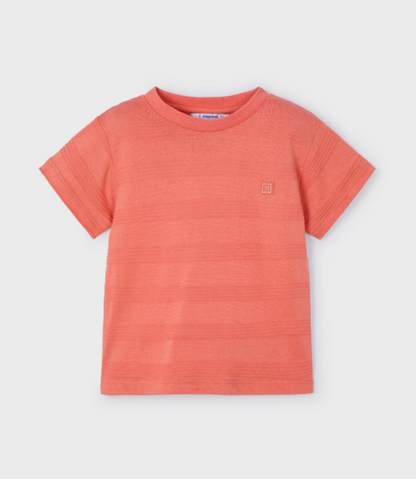 MAYORAL: BOYS DARK PEACH T-SHIRT