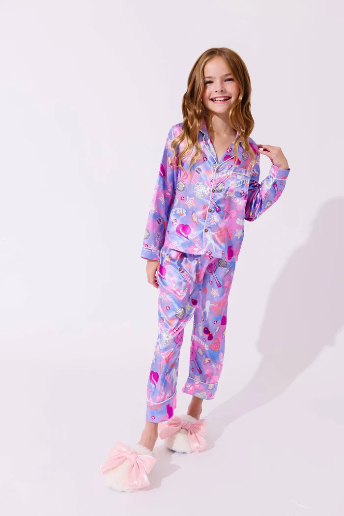 LOLA AND THE BOYS: SWIFTIE LOVERS SILK SET