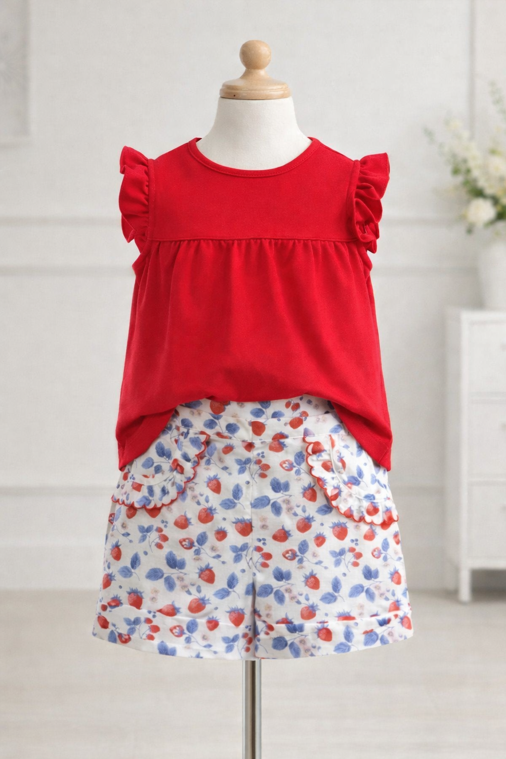 ANAVINI : SUMMER BERRIES - Girl's shorts