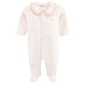 Rose Button Footie