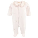 Rose Button Footie